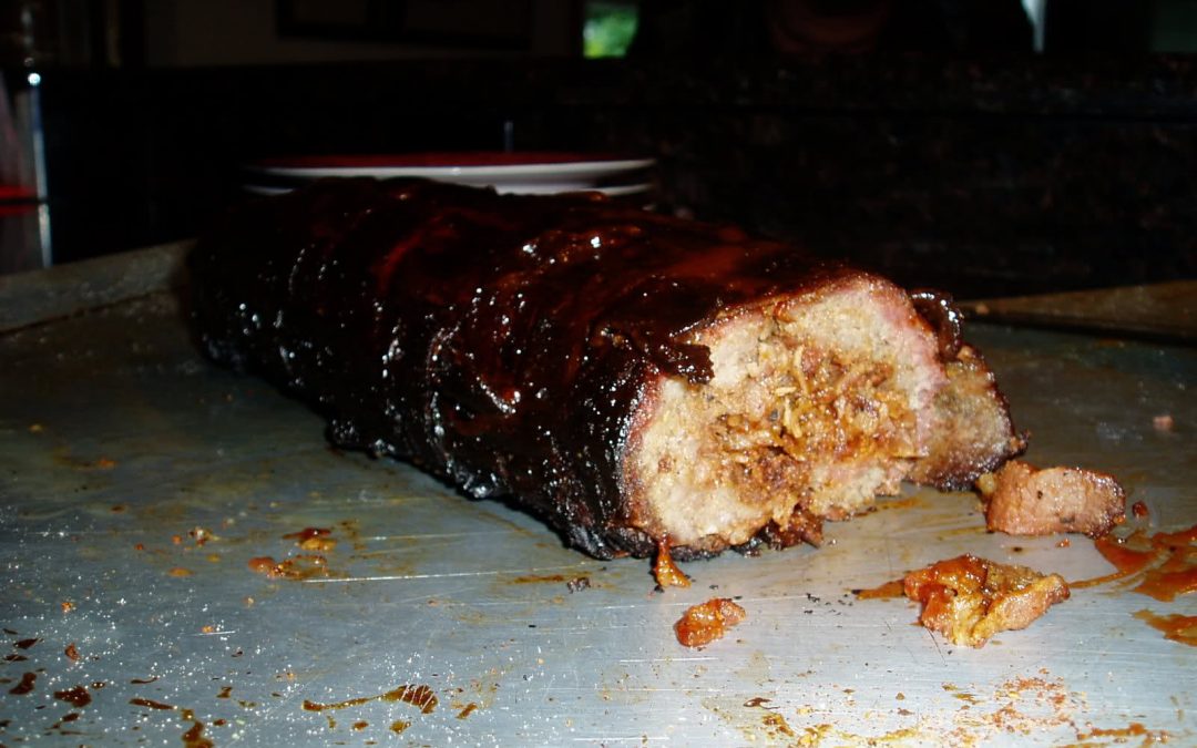 BBQ Bacon Sausage Log!